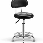 black bar stool with back
