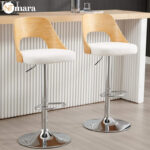 white leather bar stools 3