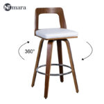 wooden bar stools with backs