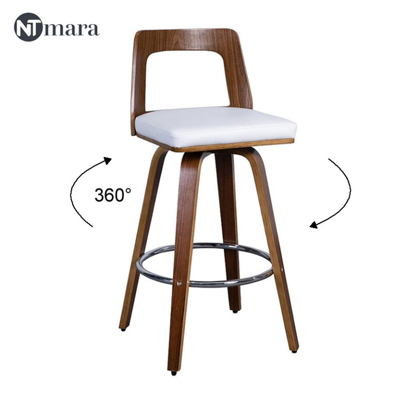 wooden bar stools with backs